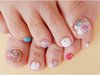 フラッシュネイル フレンテ西宮店/フット☆デザインコ-ス