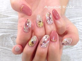 【大理石ネイル】