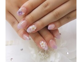 3Dフラワーアートネイルスカルプ