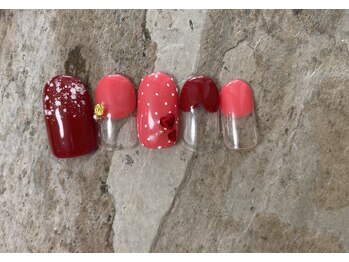 モモネイル(MOMO nail)/バレンタインネイル