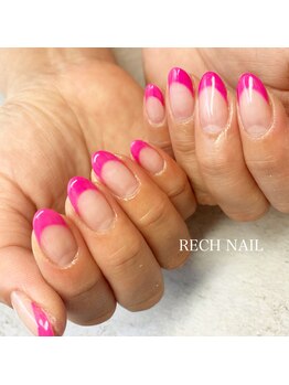レッシュネイル サロンアンドスクール(RECH NAIL salon&school)/Pink &nbsp;French☆