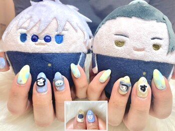 ネイルサロンブリス(nail salon Bliss)/☆呪術廻戦の痛ネイル☆