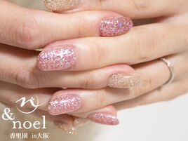 ピンクフラッシュネイル