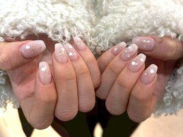 チークネイル/ハートホロネイル