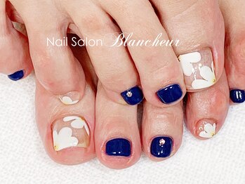 ネイルサロン ブランシュール(Nail Salon Blancheur)/【お花ネイル】フット
