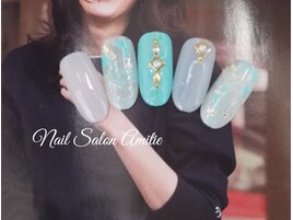 ニュアンス×ビジューネイル