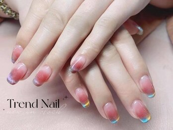 トレンドネイルスタジオ(Trend Nail Studio)/２色のマグネットグラデーション