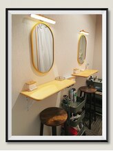 極楽/ヘッドスパ極楽の化粧スペース