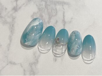 イエナネイル 都立大学(Yena Nail)/タイダイ/マーブル/夏ネイル