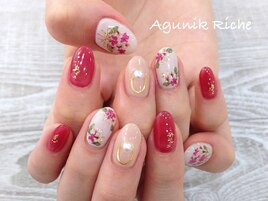 【押し花ネイル】