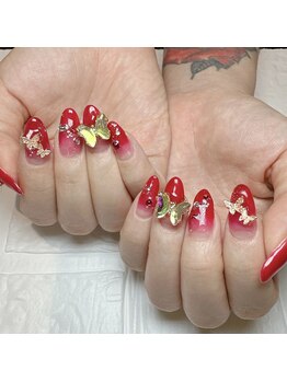 エスフィーネイルサロン リシェル(Esfy nailsalon Richer)/蝶々ネイル