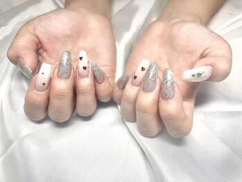 ヤシネイル(Yashi Nail)/シンプル持ち込みアート