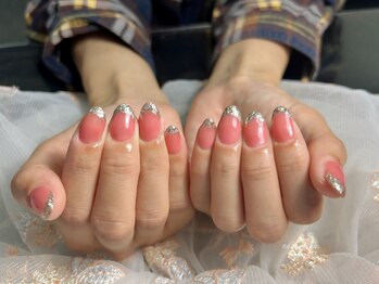 ネイル ミュー(nail myuu)/ラメフレンチ