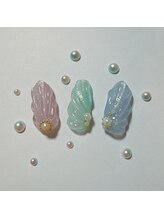 ヘアー ユニバース(HAIR UИIVERS)/夏色☆マーメイドネイル☆