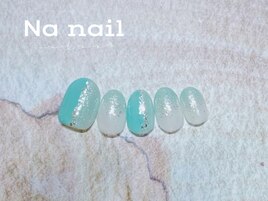 キラキラ夏ネイル