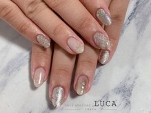 ネイルアトリエルカ(nail atelier LUCA)/W-394 マグネットチェックネイル