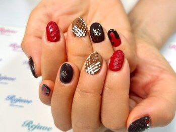 イチゴチョコネイル☆船橋ネイル