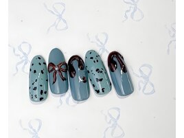 チョコミントネイル