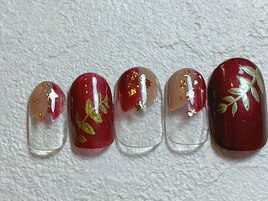 ぬりかけネイル　ニュアンス