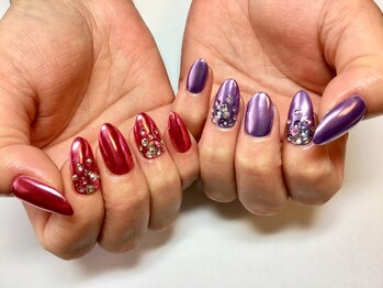 ラウト デコレーションアンドネイルサロン(Lauto Decoration&Nail Salon)/ミラーネイル