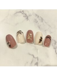 バレンタインネイル
