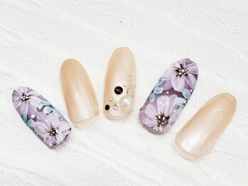 ビーケア 自由が丘店(B.care)/フラワーネイル¥6480