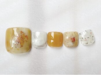 アイネイルズ 梅田店(I nails)/もやもやニュアンスフット