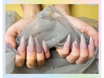 トレンドネイルスタジオ(Trend Nail Studio)/マグネット+フラッシュネイル