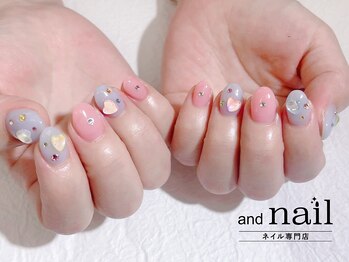 アンドラッシュ アンドネイル 本郷三丁目駅前店(and lash/and nail)/定額華やか