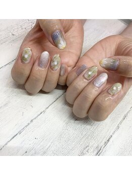 【ハンド】フラワーネイル