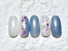 アヤ(AYA)/縦グラフラワーネイル