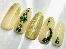 バンザイネイル 下北沢(BANZAI NAILS)/ヌーディー×ストーンアート