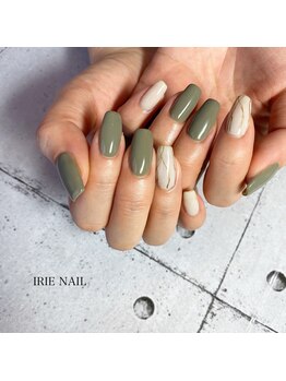 アイリーネイル(IRIE NAIL)/ジェル　手描き２本アート