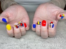 インネイルズ(in.nails)/モンドリアンネイル