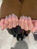 【ハンド】ラメグラデーション（クリアベース）　¥6500→¥6000