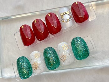 兎和ネイル(トワネイル)/クリスマスネイル