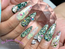 【ロングネイル】ゴテゴテネイル