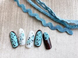 チョコミントネイル