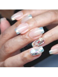 _____ミラーフレンチネイル