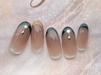 ターラ(Tara)/ベージュ×グリーン