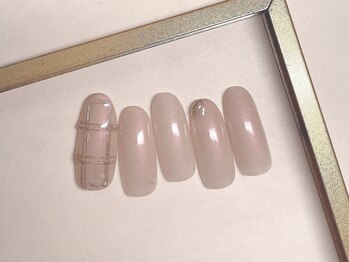 ベアトリーチェ 新宿西口(Beatrice)/ミラーチェックネイル ¥6800