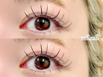 ミリミリ(milimili)の写真/カラーが豊富！グレージュカラーで透明感のあるニュアンスeyeが人気♪オリーヴ・カーキ系で外国人風eyeも★