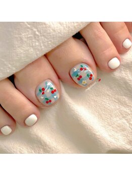 ヘブン ネイル 鶯谷(HEAVEN Nail)/爽やかな夏にぴったりのフット