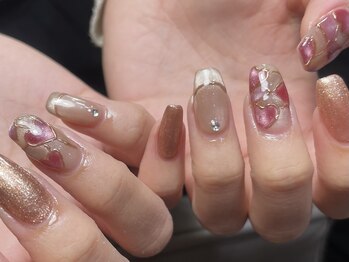 タスメット(+met)/～さりげない大人ハートnail～