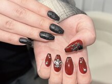 アイネイルズ 横浜EAST店(I-nails)/ボルドーブラックネイル