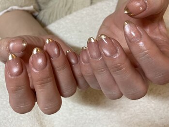サロンビー(Salon B)/マグネット×ミラーフレンチ