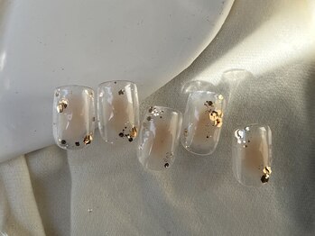 ノンチェ 西宮北口(Nonche)/オレンジチーククリアネイル