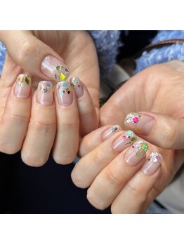 エムスラッシュ ネイル たまプラーザ(M.SLASH)/ストーンアートネイル