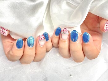 ネイルネージュ 錦糸町(Nail Neige)/持ち込み(夏/アメリカ)