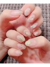 ニュアンスショートネイル